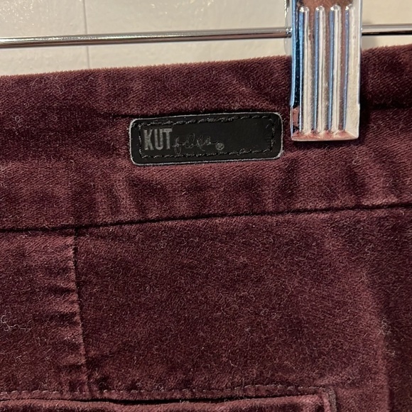 Kut from the Kloth Brown Velvet Trouser Skinny Jeans Size 6 - Picture 6 of 10